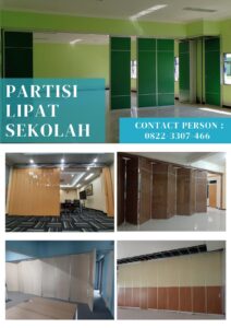 Partisi Lipat Sekolahan SD, SMP, MIN, MAN, MTS, SMA, SMK, 